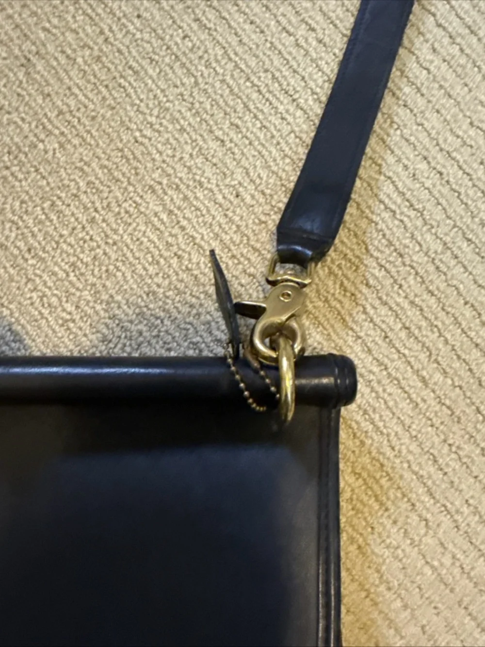 Coach Beekman 5266 Black Leather Briefcase Shoulder Bag - Picture 14 of 15